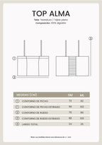 TOP DE ALGODON CON TIRANTES Y DETALLES BORDADOS - ALMA