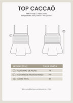 TOP DE ENCAJE CON TIRAS AJUSTABLES NEGRO- CACCAÖ