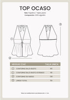 TOP HALTER DE ALGODÓN CON TIRAS AJUSTABLES - OCASO