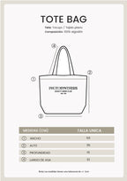 TOTE BAG LONA 100% ALGODÓN CON BOLSA INTERNA