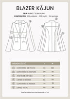 BLAZER SASTRERO ENTALLADO CON BOTON METALICO PERLA - KAJUN