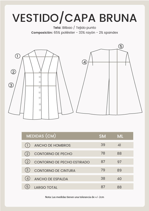 VESTIDO BLAZER CAPA PERLA - BRUNA