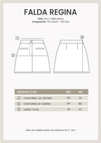 FALDA DE LINO PERLA - REGINA