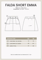 FALDA SHORT PERLA - EMMA