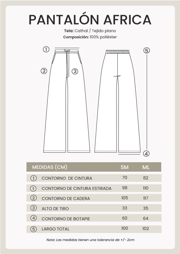 PANTALÓN PALAZZO CON ELÁSTICO POSTERIOR AMARILLO - AFRICA