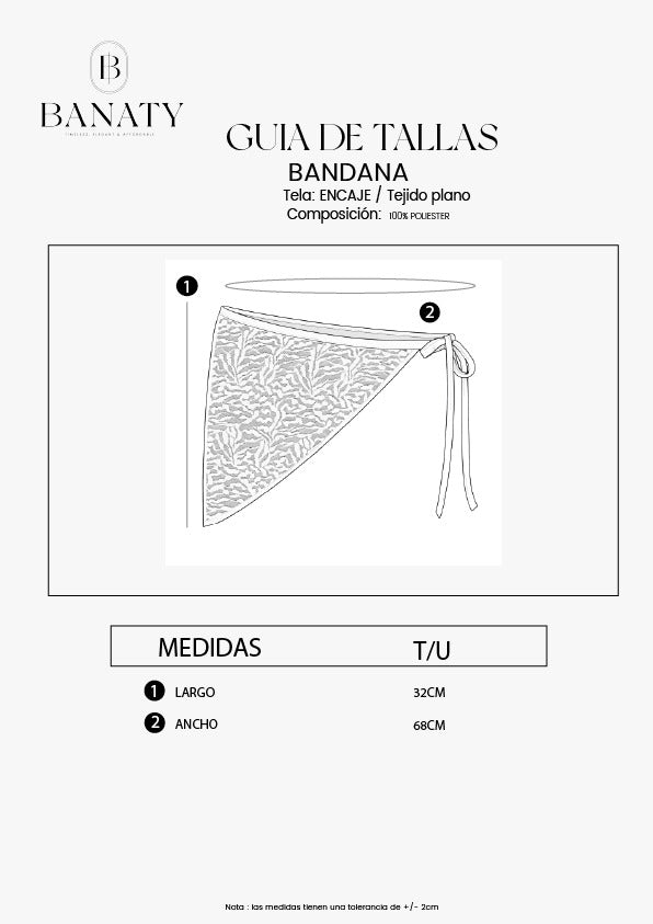 VINCHA CROCHET TEJIDA A MANO DE ALGODÓN