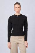 POLERA CORTE PRINCESA CON DETALLE DE TIRAS TRASERAS NEGRO - ELOISE