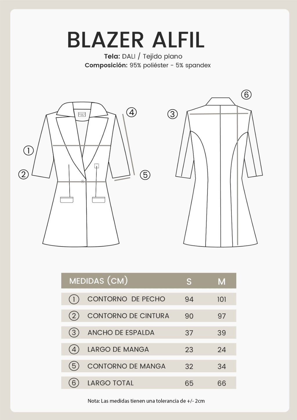 BLAZER MANGA CORTA CON CUELLO CLASICO TOPO - ALFIL