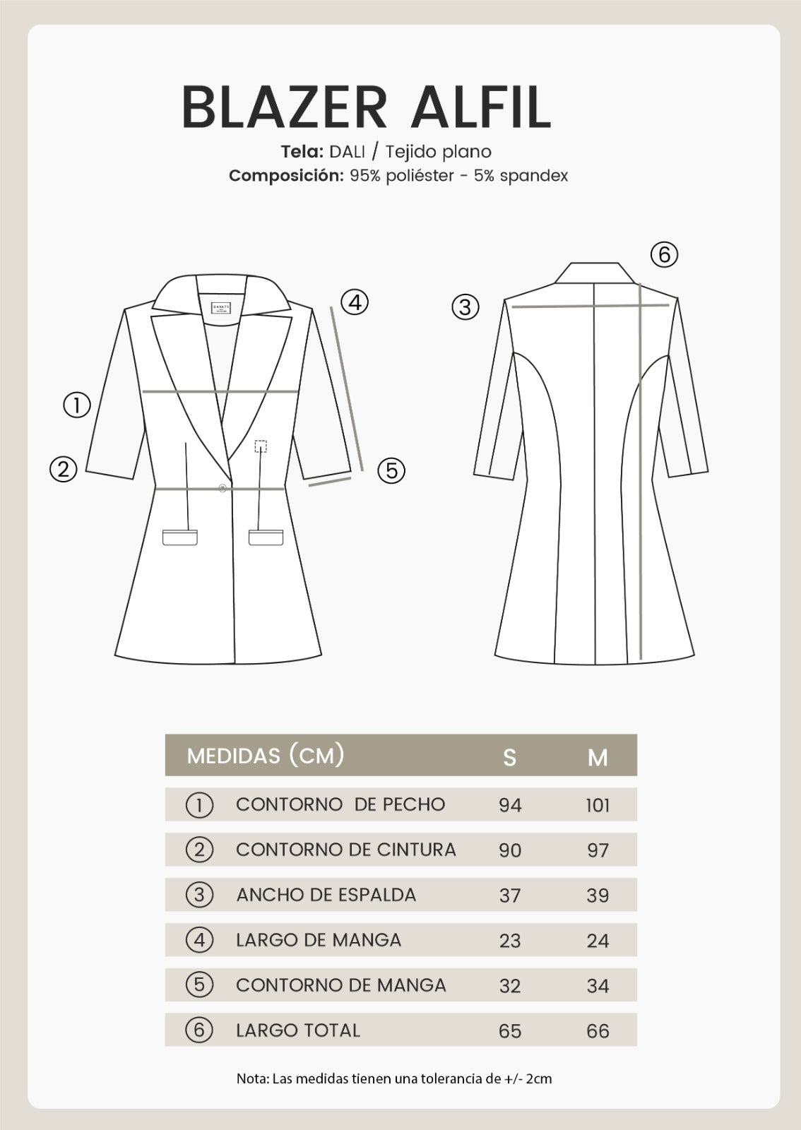 BLAZER MANGA CORTA CON CUELLO CLASICO TOPO - ALFIL