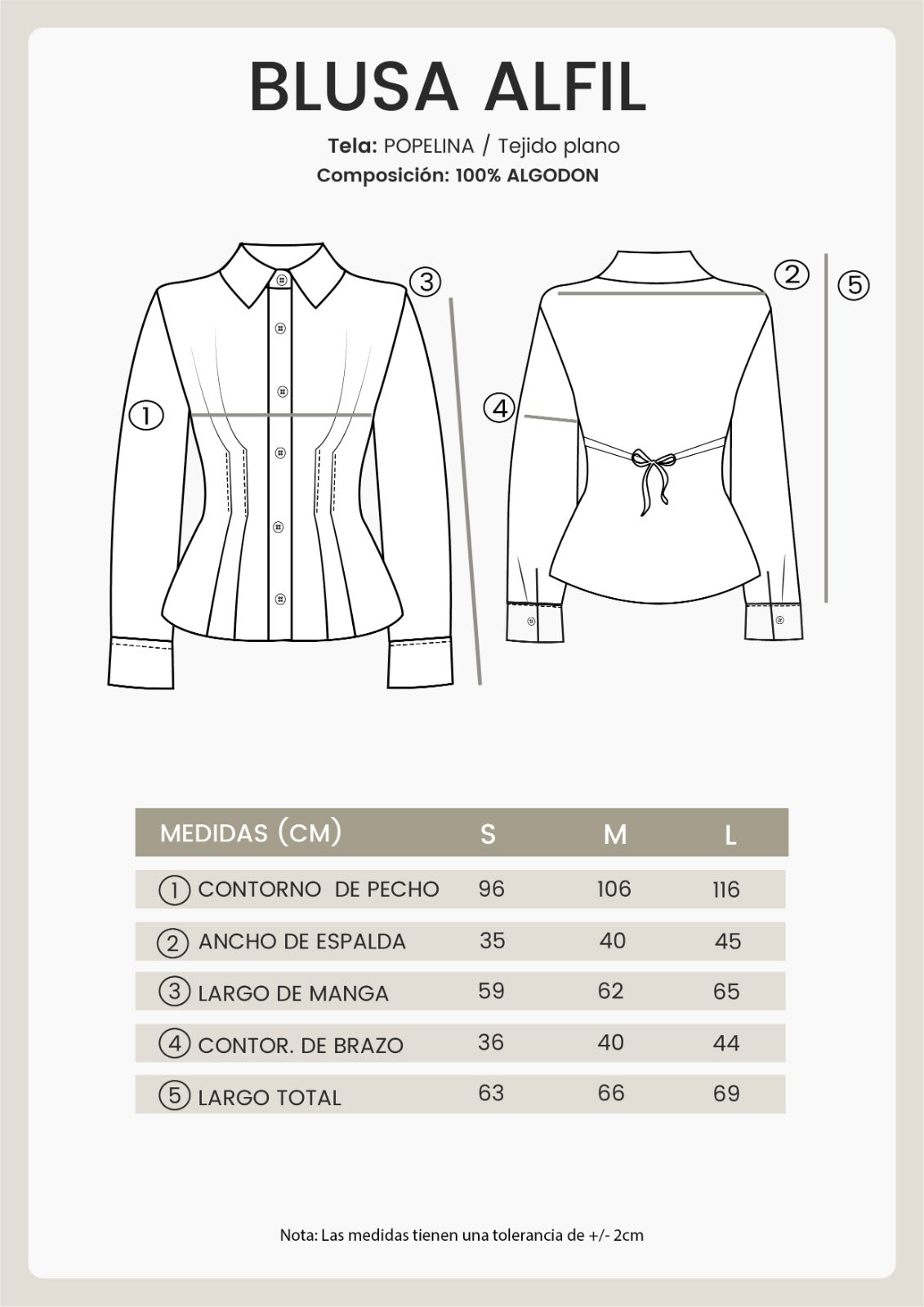 BLUSA CON CUELLO CAMISERO Y PINZAS DELANTERAS CELESTE - ALFIL