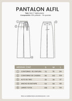 PANTALON SASTRERO DE PRETINA CRUZADA CON TIRANTES TOPO - ALFIL