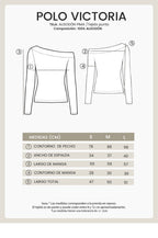 POLO DE ESCOTE ASIMETRICO MANGA LARGA TOPO - VICTORIA