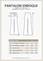 PANTALÓN FLARE SASTRE CON BOLSILLOS A LOS LATERALES CHAMBRAY - ENROQUE