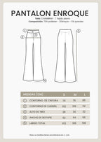 PANTALÓN FLARE SASTRE CHAMBRAY - ENROQUE