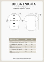 BLUSA DE CUELLO NERU CON BOTONES ORIENTALES PERLA - ENIGMA