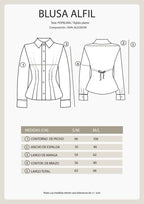 BLUSA CON PINZAS PERLA - ALFIL