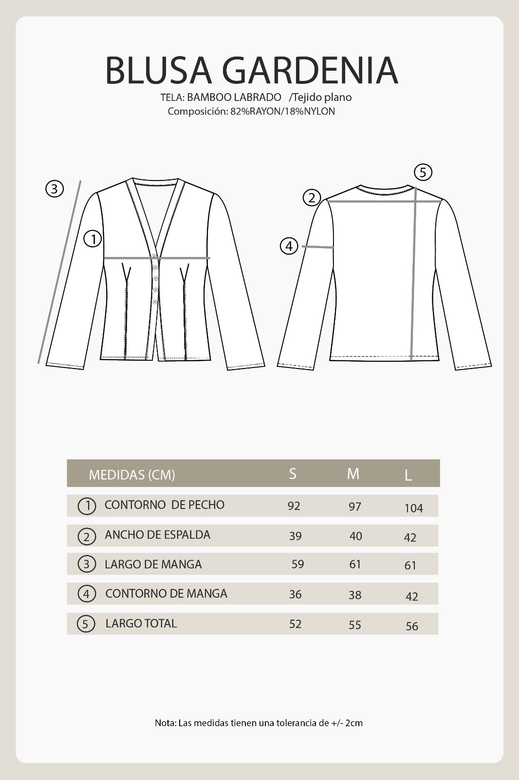 BLUSA CELESTE - GARDENIA