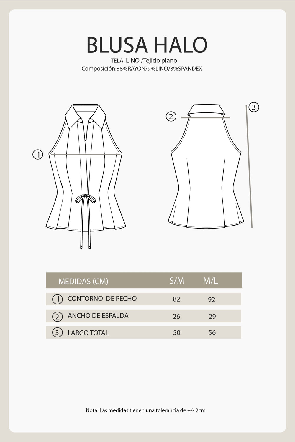 BLUSA CAMEL - HALO