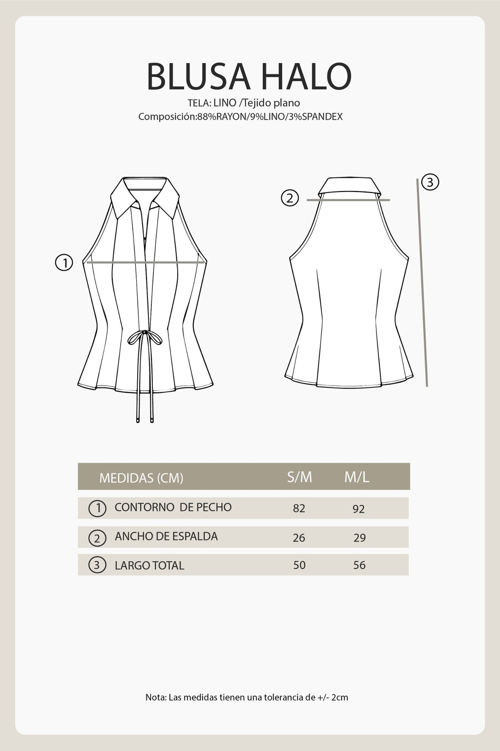 BLUSA CAMEL - HALO