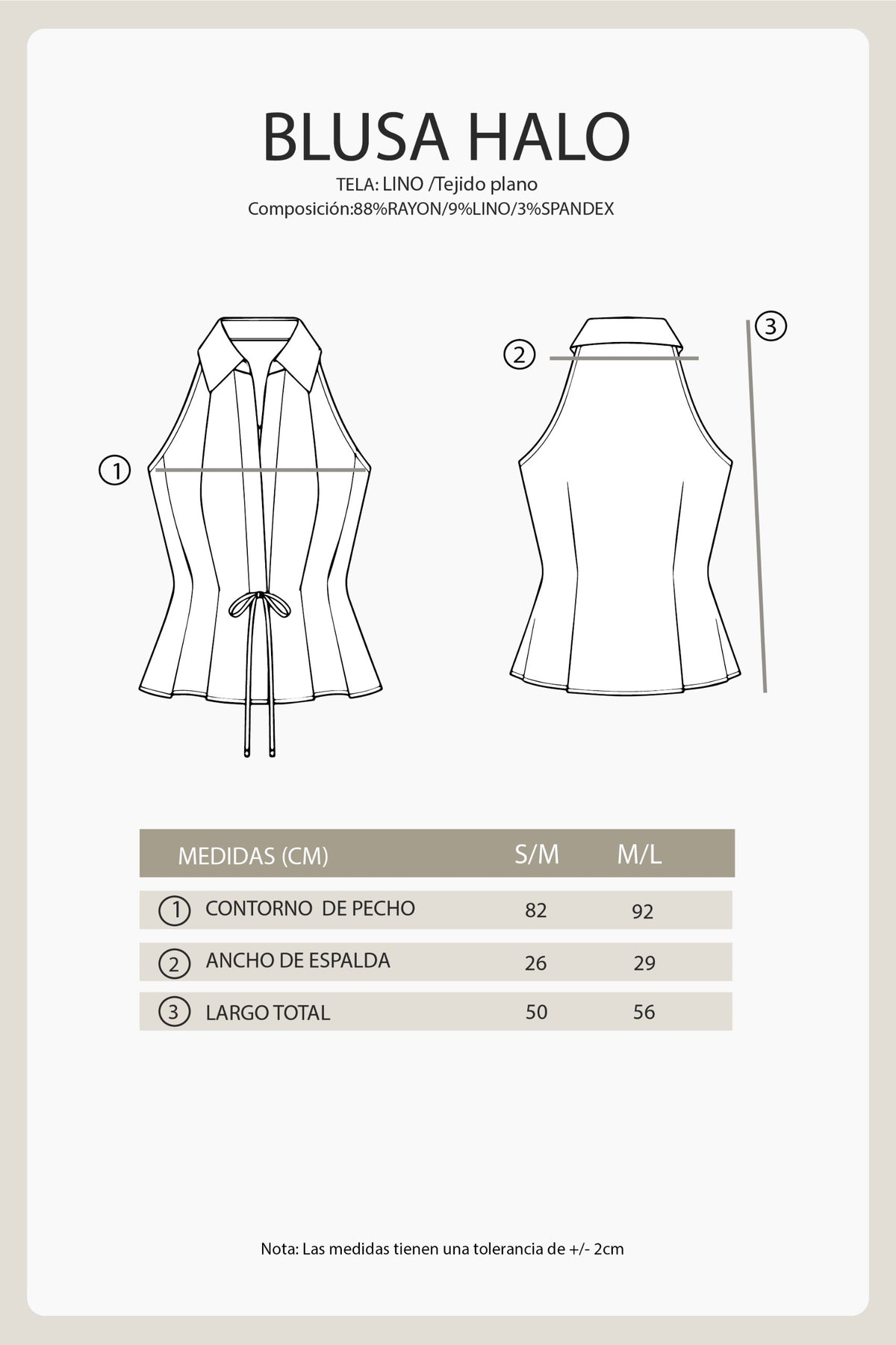 BLUSA CAMEL - HALO