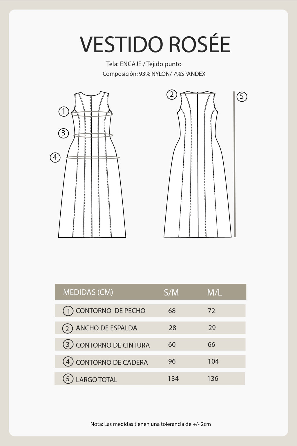 VESTIDO PERLA - ROSÉE