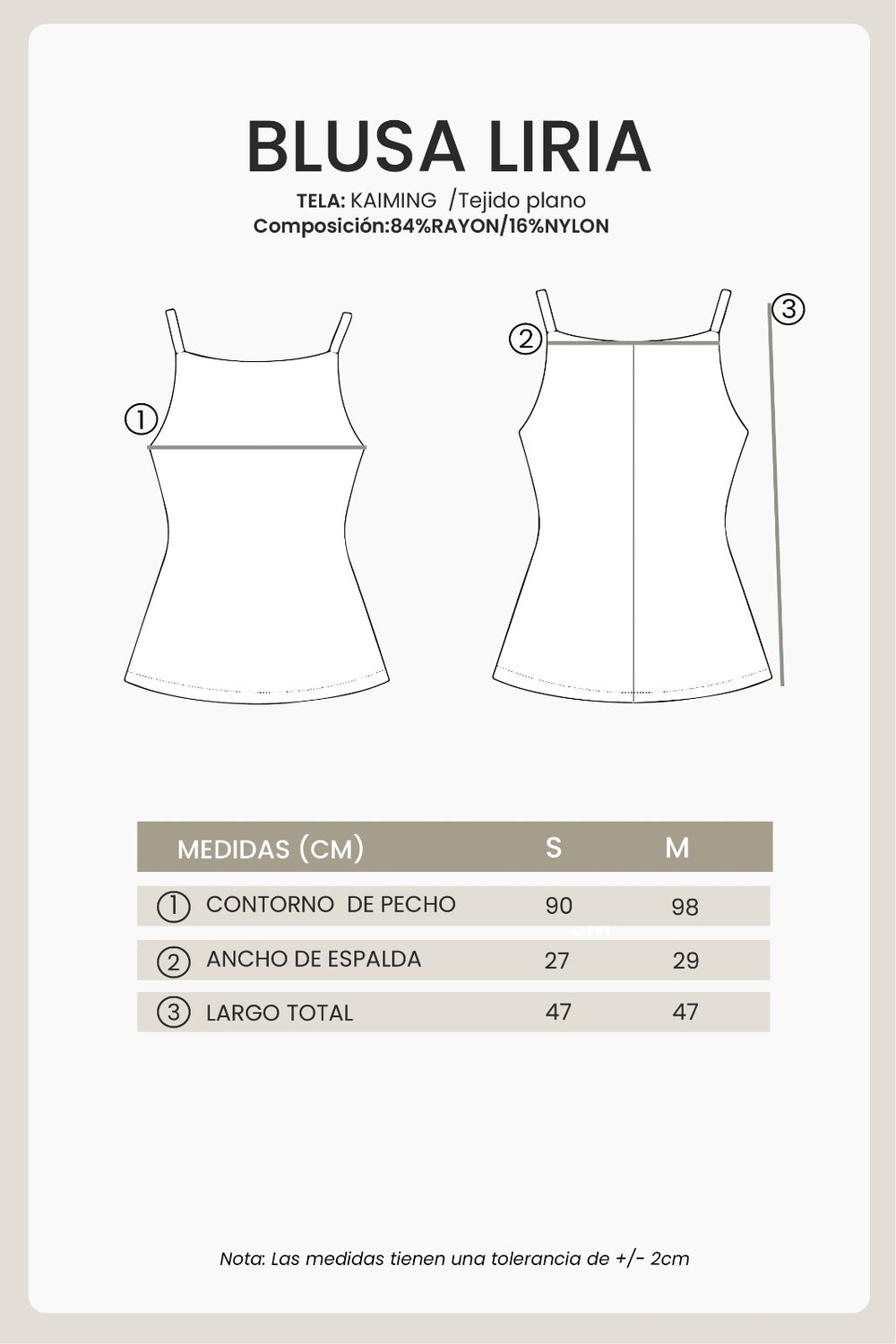 BLUSA BEIGE - LIRIA