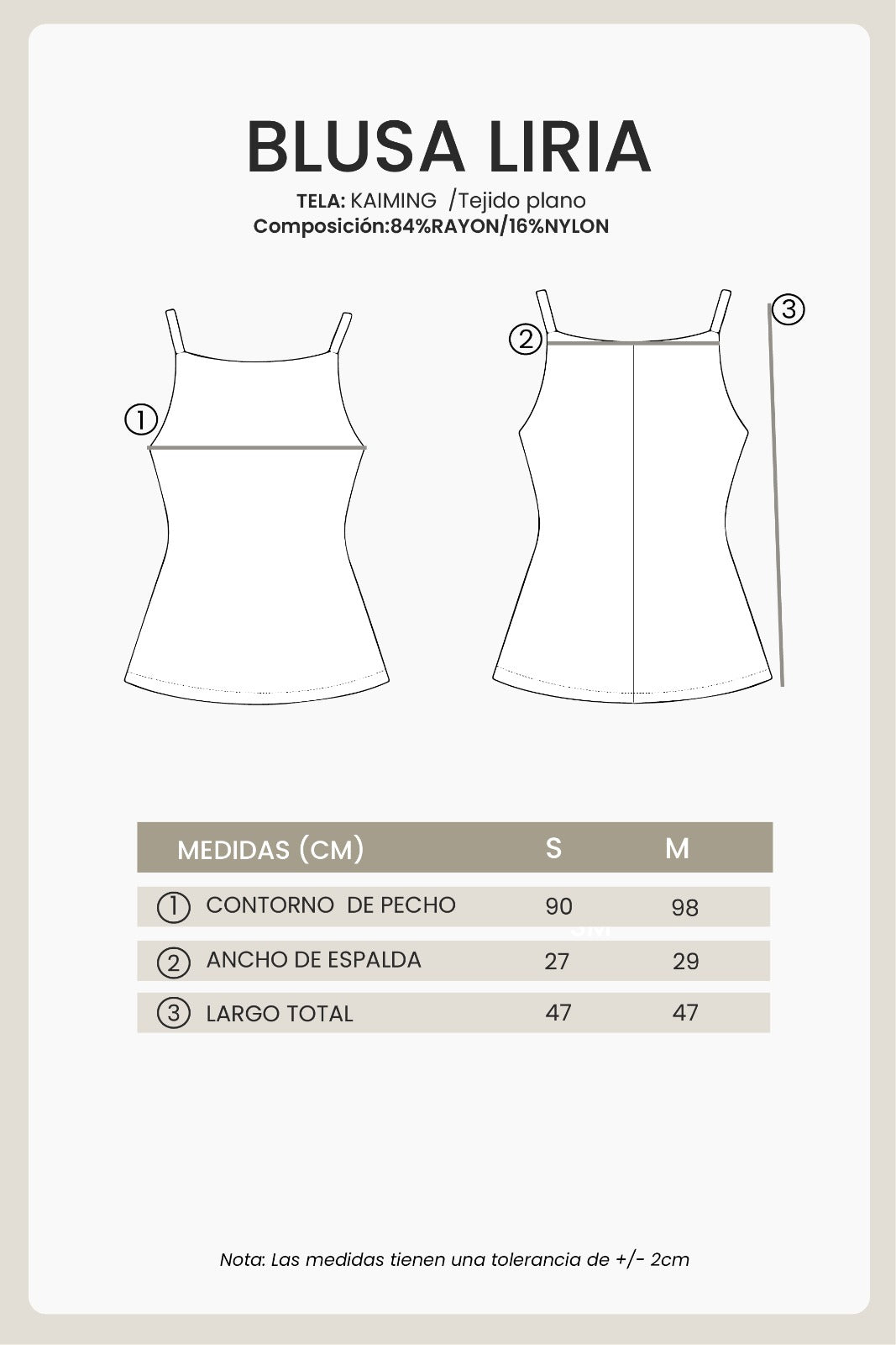 BLUSA AZUL - LIRIA