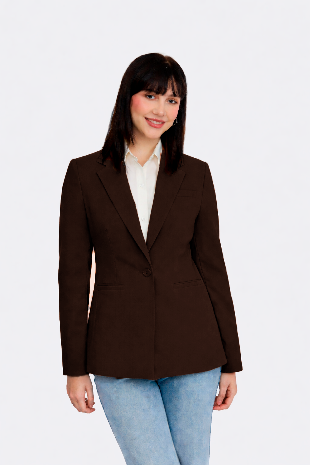 BLAZER CON BOLSILLOS FUNCIONALES MARRÓN - GALA