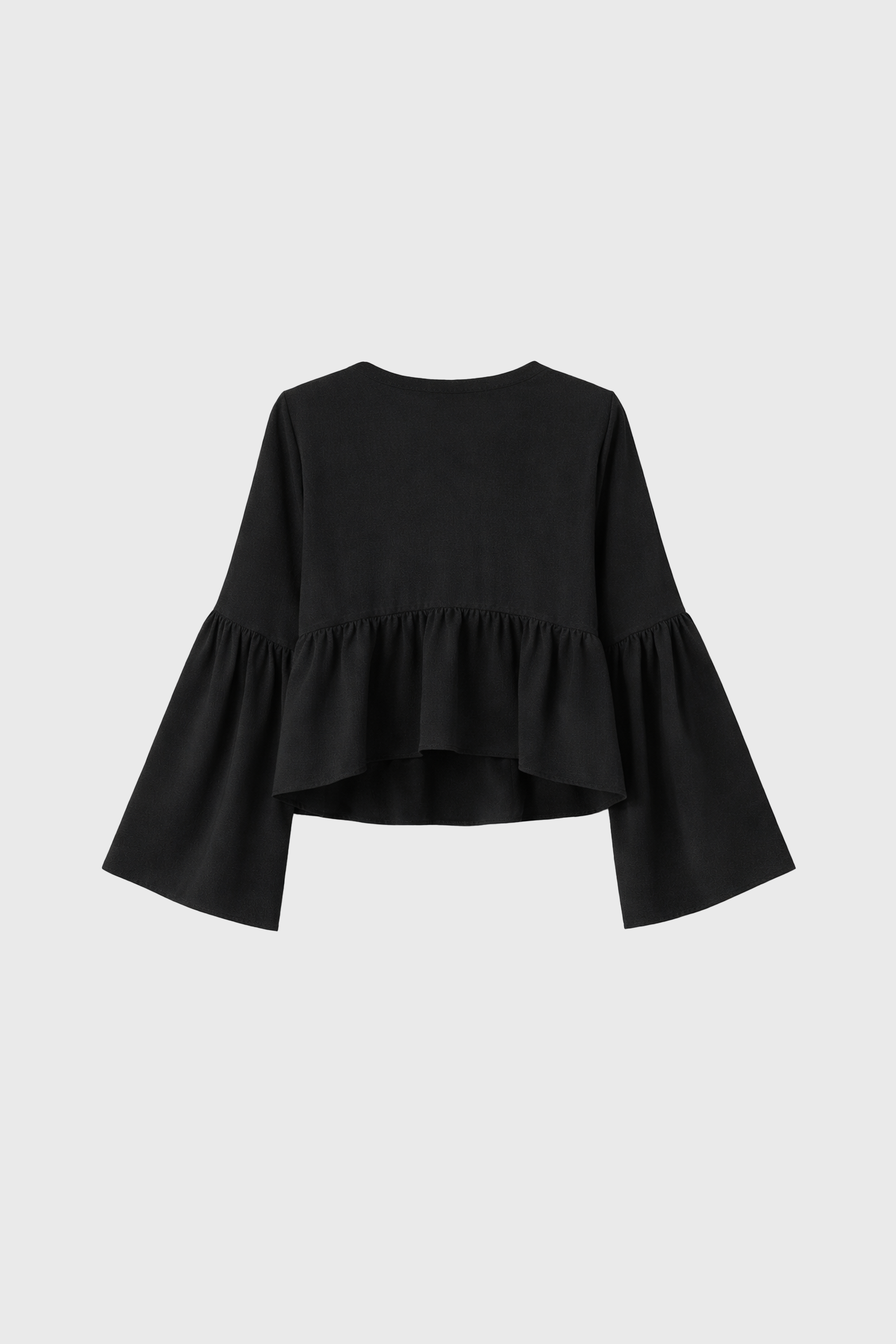 BLUSA BOHO MANGA LARGA NEGRO - NAIA