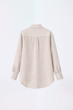BLUSA CAMISERA BEIGE -  OASIS saga