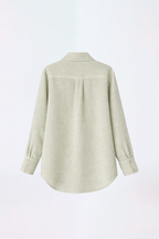 BLUSA CAMISERA VERDE -  OASIS