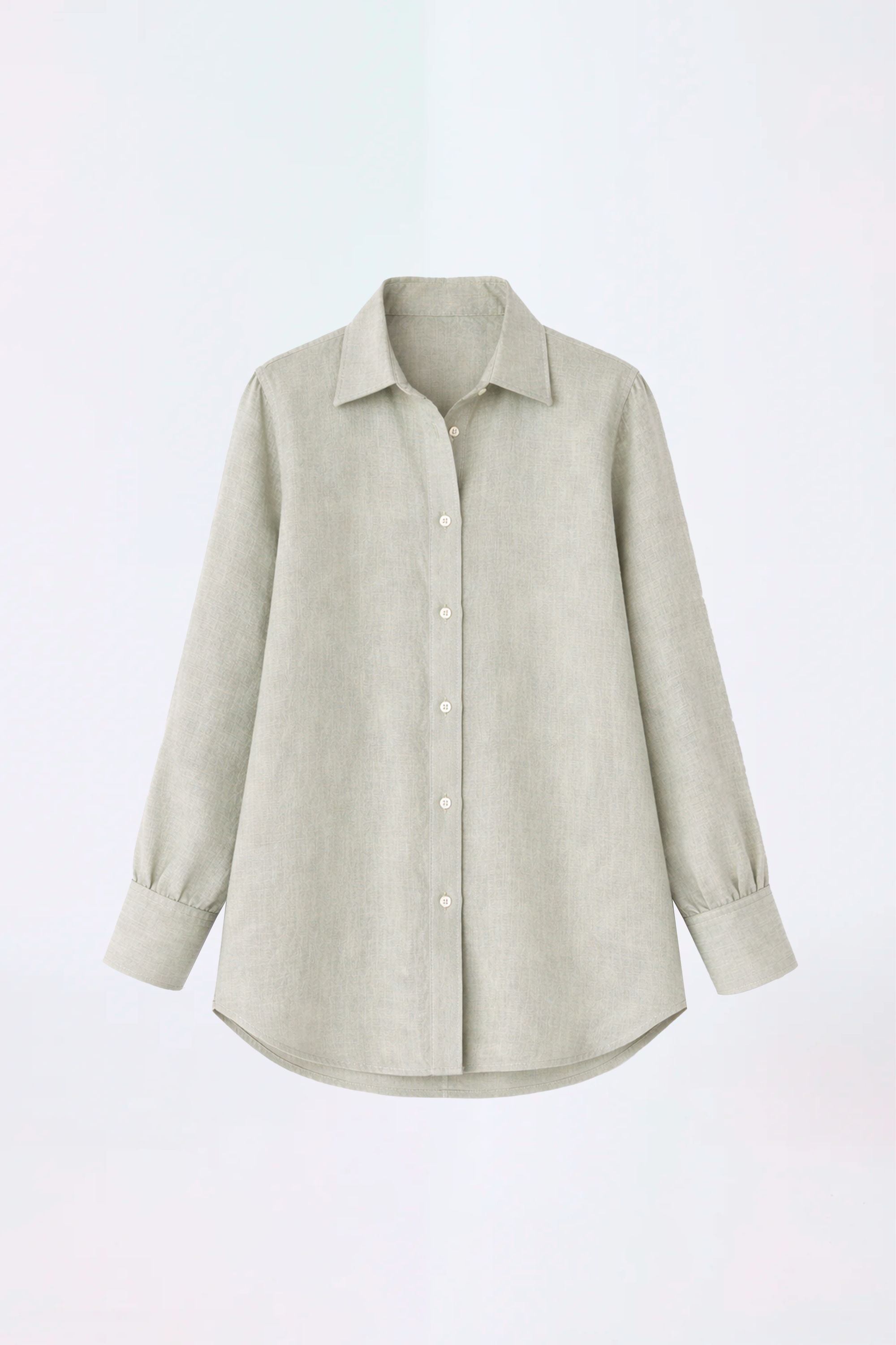 BLUSA CAMISERA VERDE -  OASIS